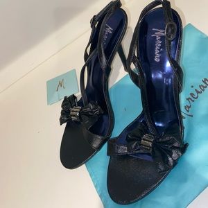 Sexy Marciano Black Dress Shoes with bow